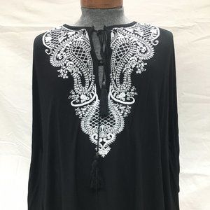 Olivia Sky Blouse Shawl